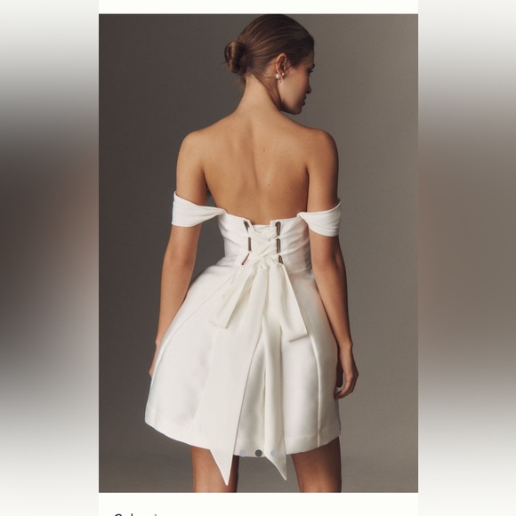 BHLDN Lydia Off the Shoulder Corset Dress - Picture 2 of 4
